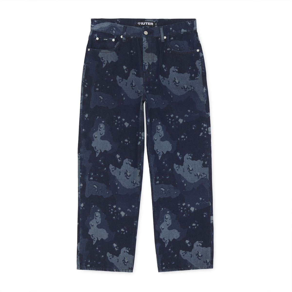 CHOCO CHIP BAGGY DENIM PANTS BLUE