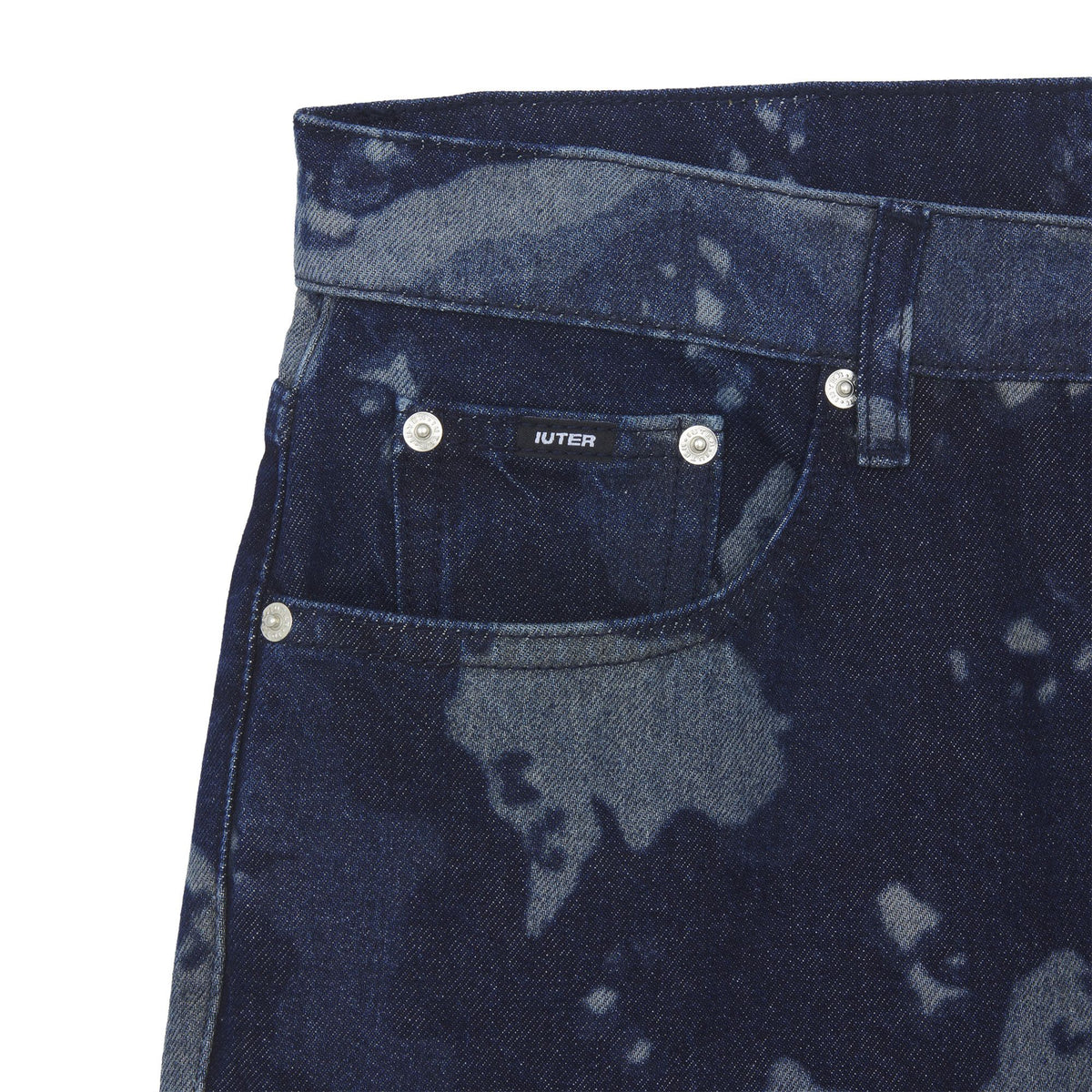 CHOCO CHIP BAGGY DENIM PANTS BLUE