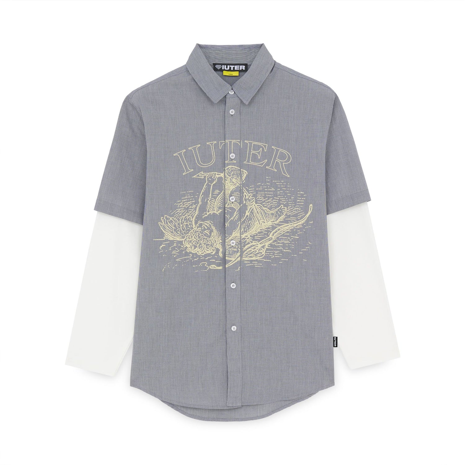DAMAGE DOUBLE LS TEE BLACK