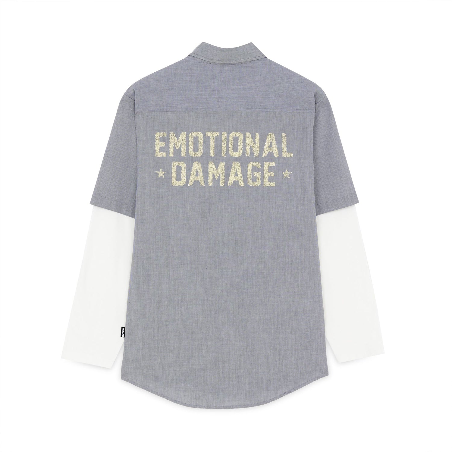 DAMAGE DOUBLE LS TEE BLACK
