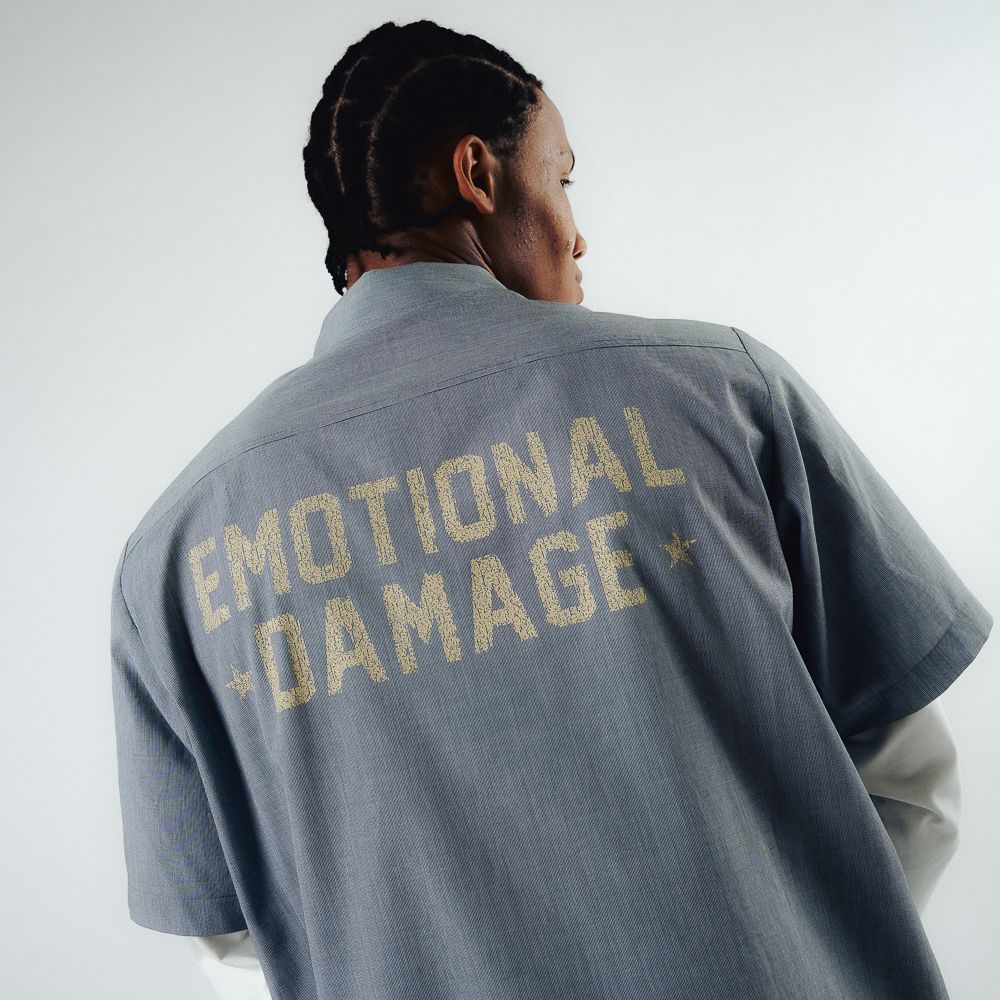DAMAGE DOUBLE LS TEE BLACK