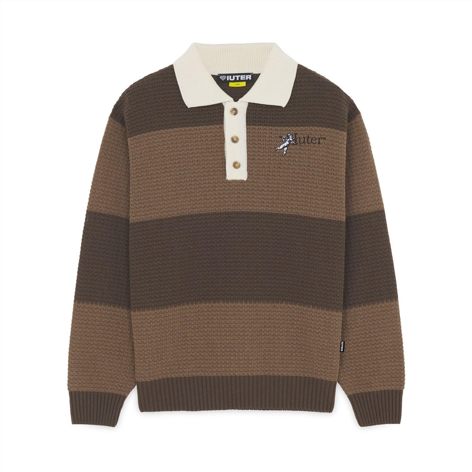SOULS KNIT POLO BROWN