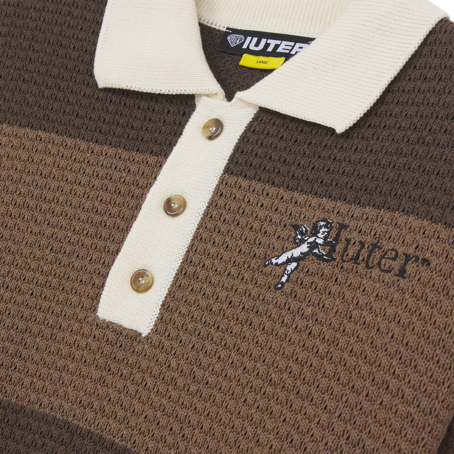 SOULS KNIT POLO BROWN