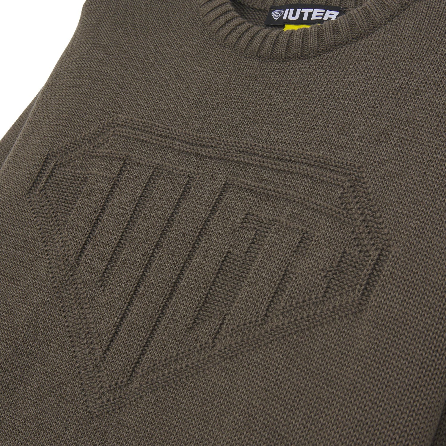 LINKS LOGO KNIT SWEATER BROWN