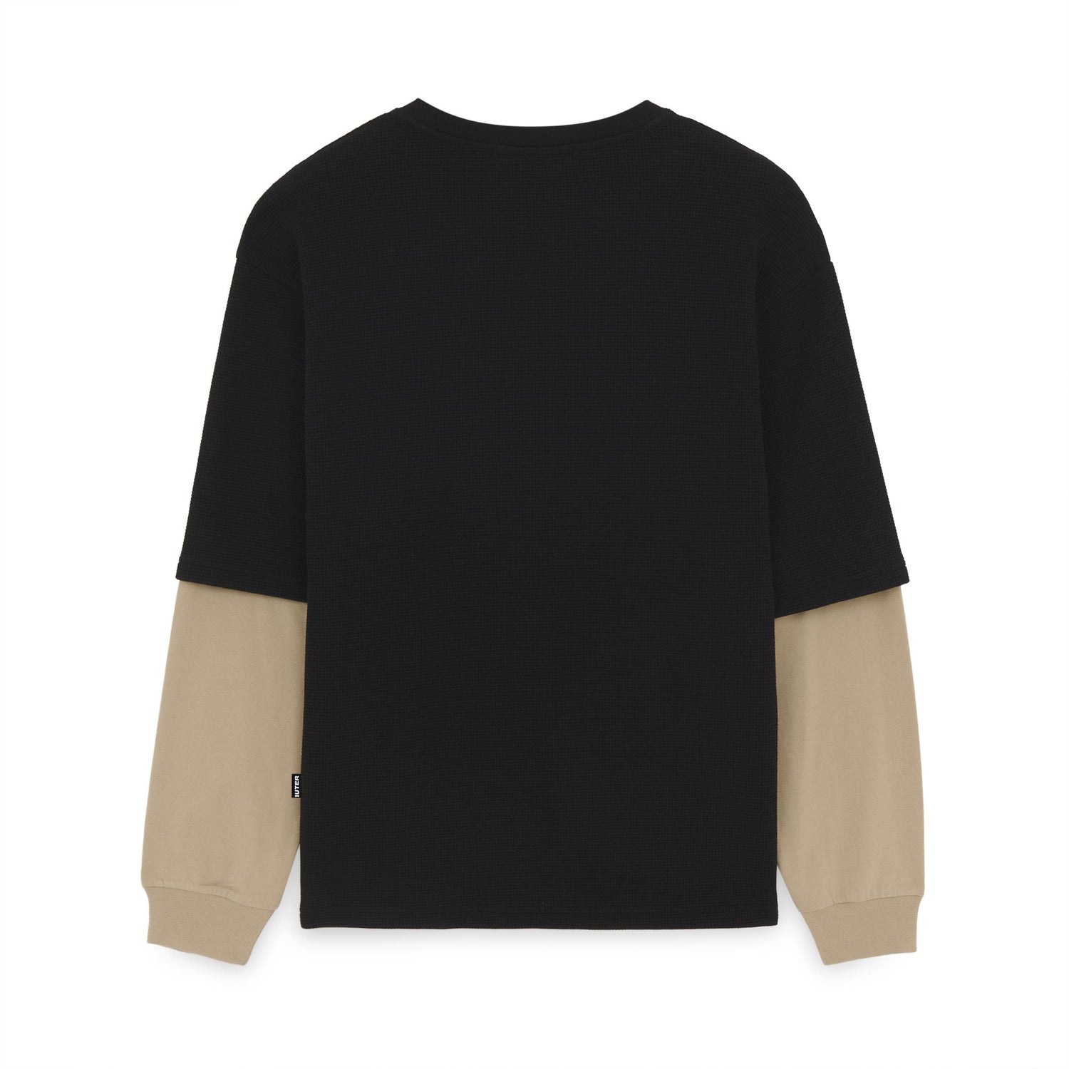 HOPE DOUBLE SLEEVE LS TEE BLACK