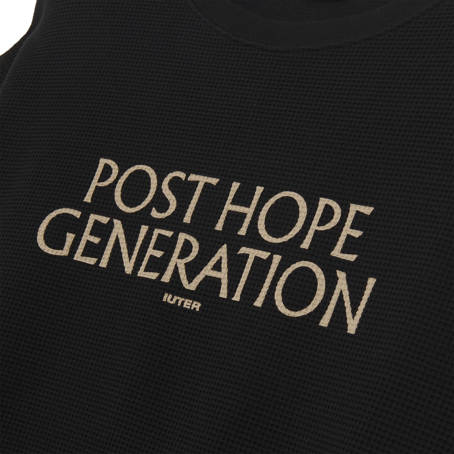 HOPE DOUBLE SLEEVE LS TEE BLACK