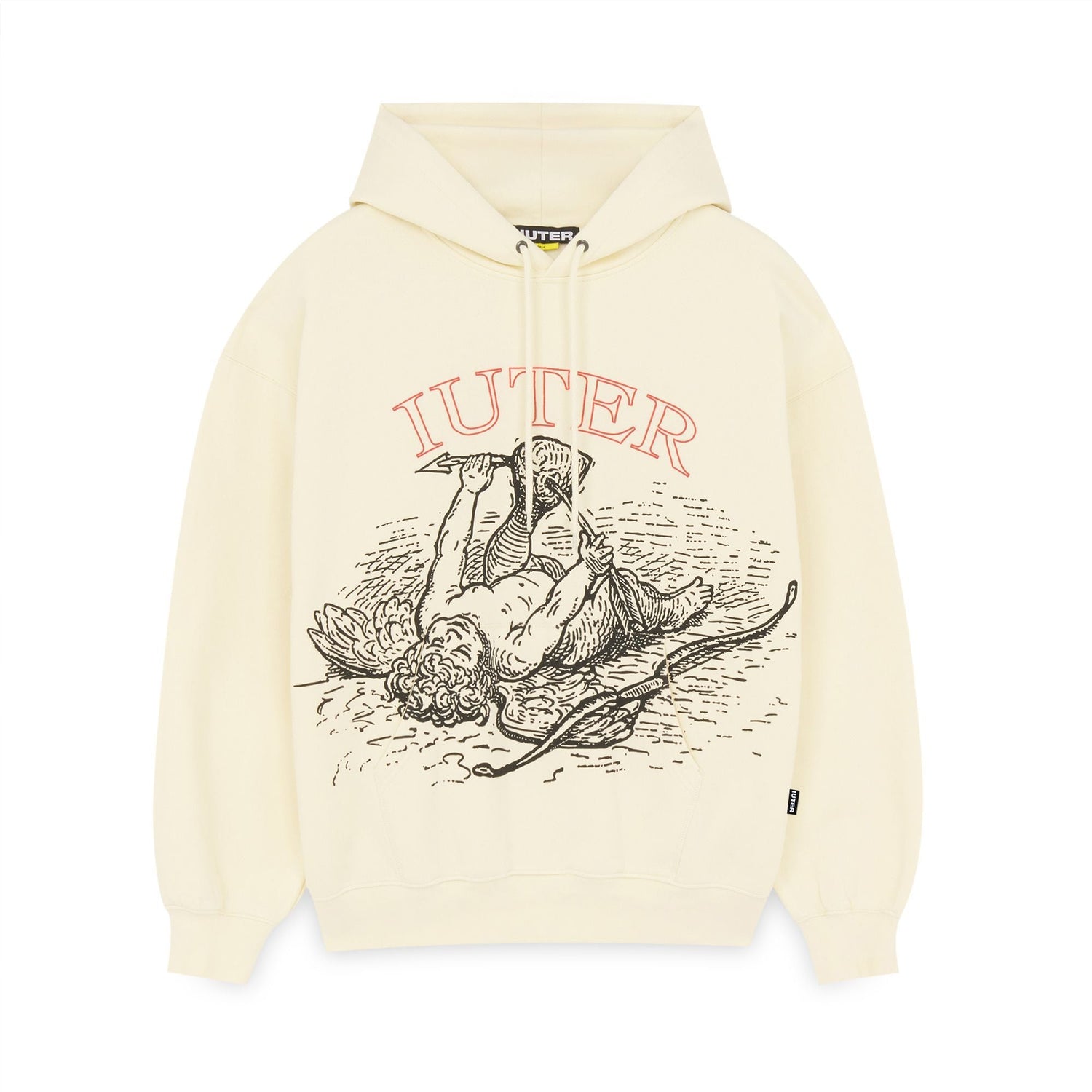 DAMAGE HOODIE IVORY