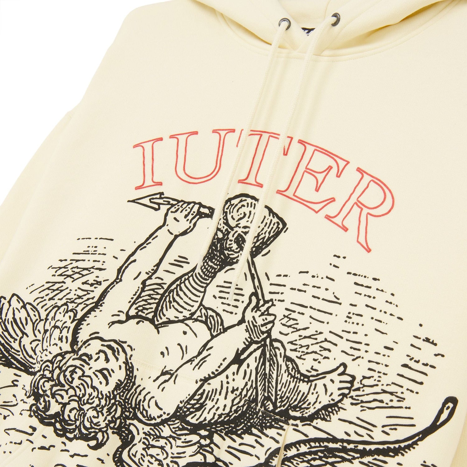 DAMAGE HOODIE IVORY