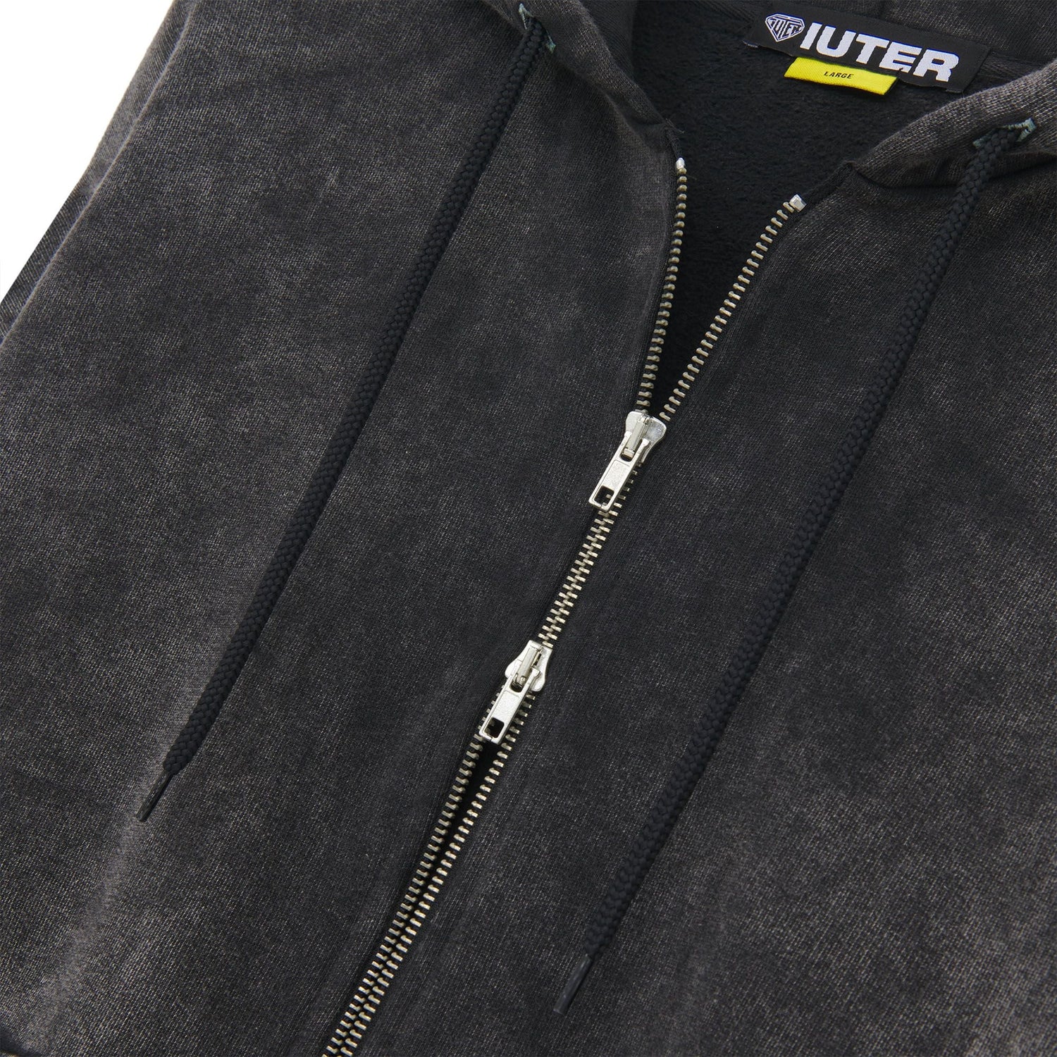 BLACK TRIBAL MARBLE ZIP HOODIE