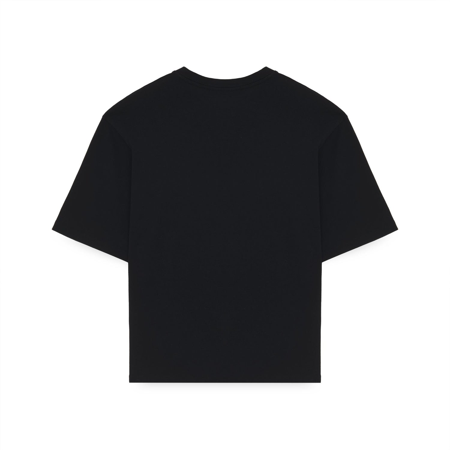LABEL RIBBED TEE BLACK
