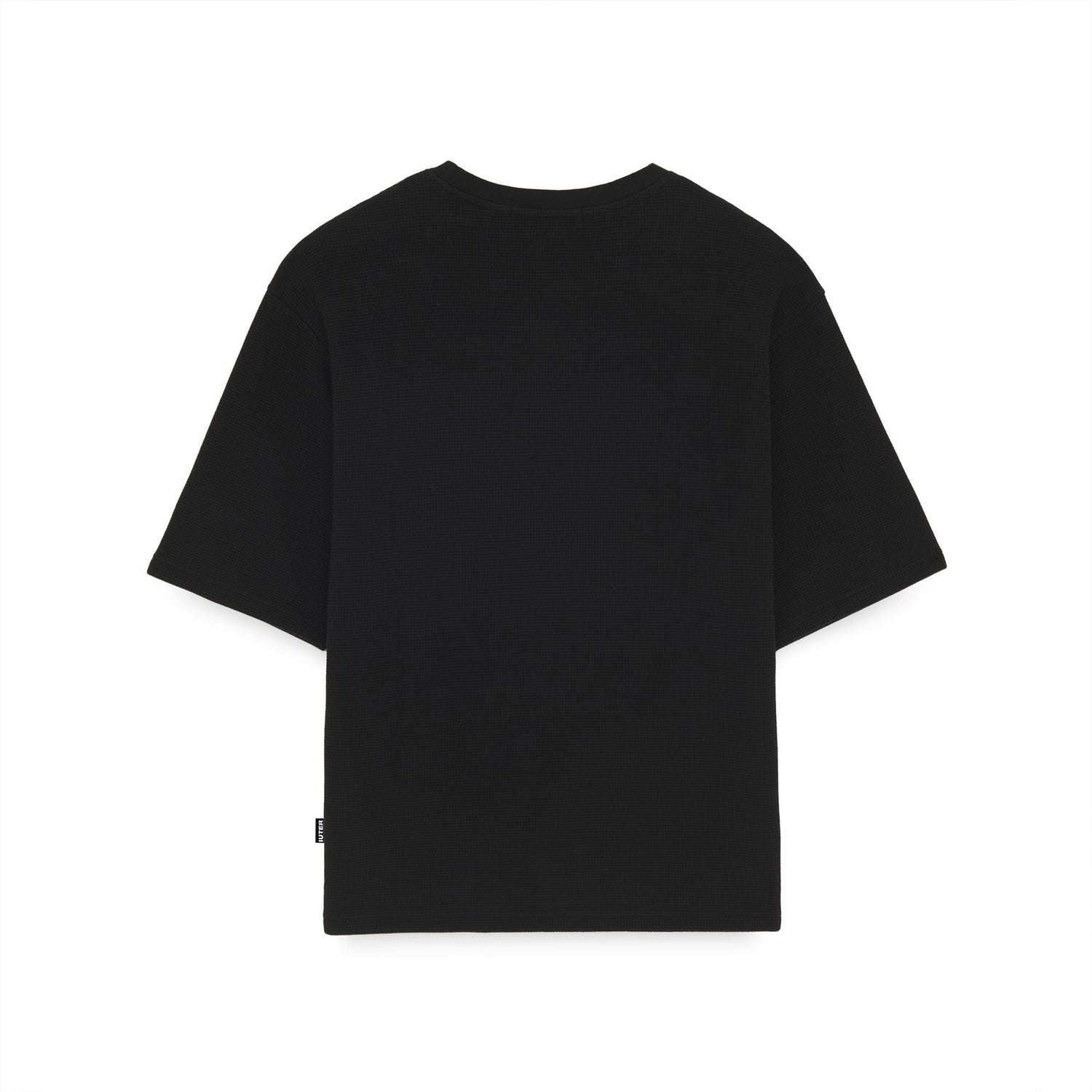 SELF CARE WAFFLE TEE BLACK