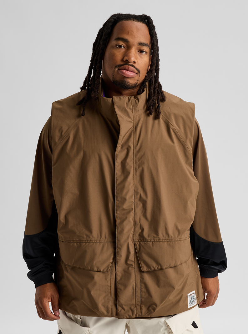 B RVRS INSULATED VEST EARTH SHIP BROWN
