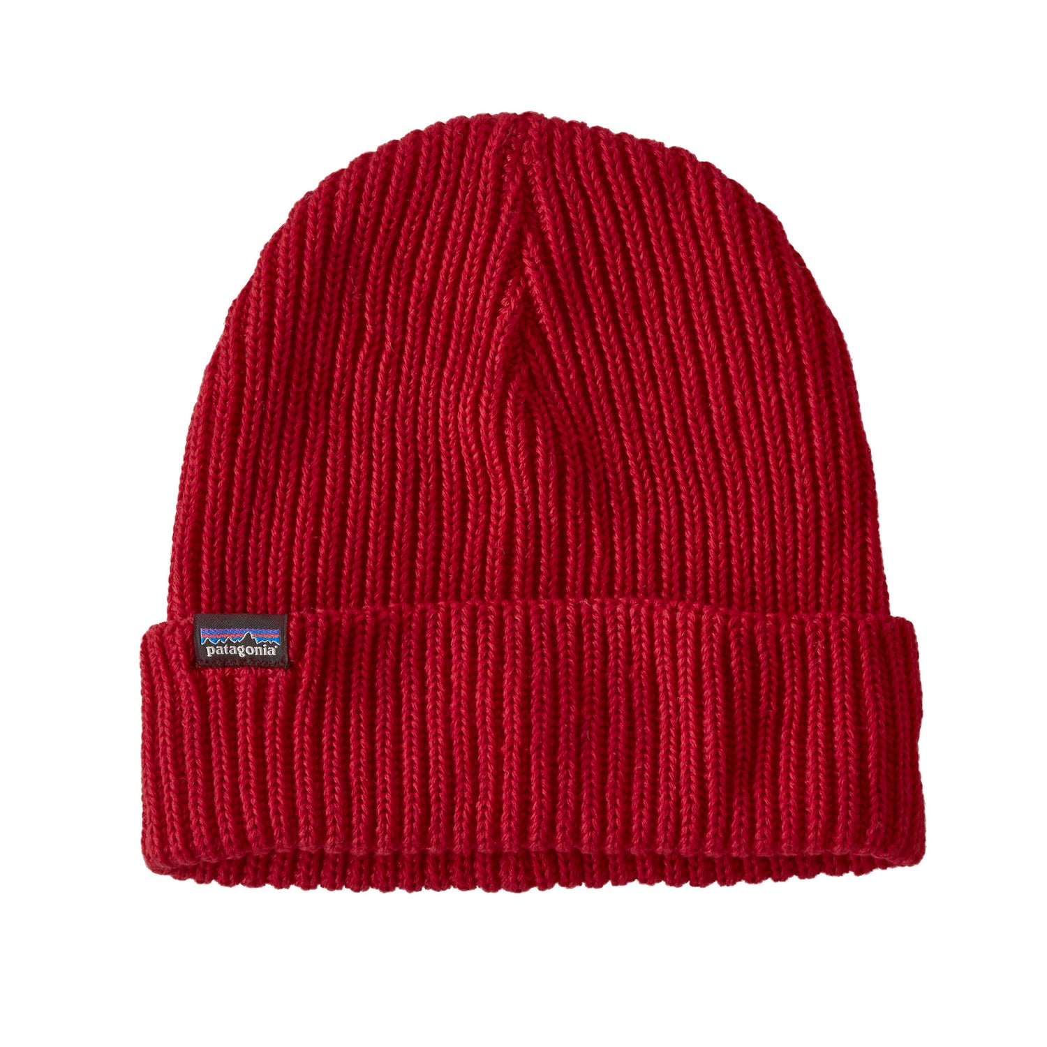 FISHERMANS ROLLED BEANIE TOURING RED