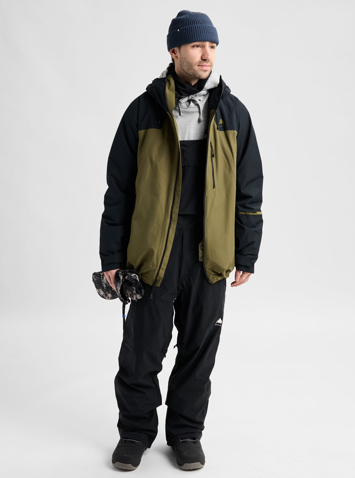 MENS RESERVE 2L INSULATED JACKET TRUE BLACK / DRIED MOSS