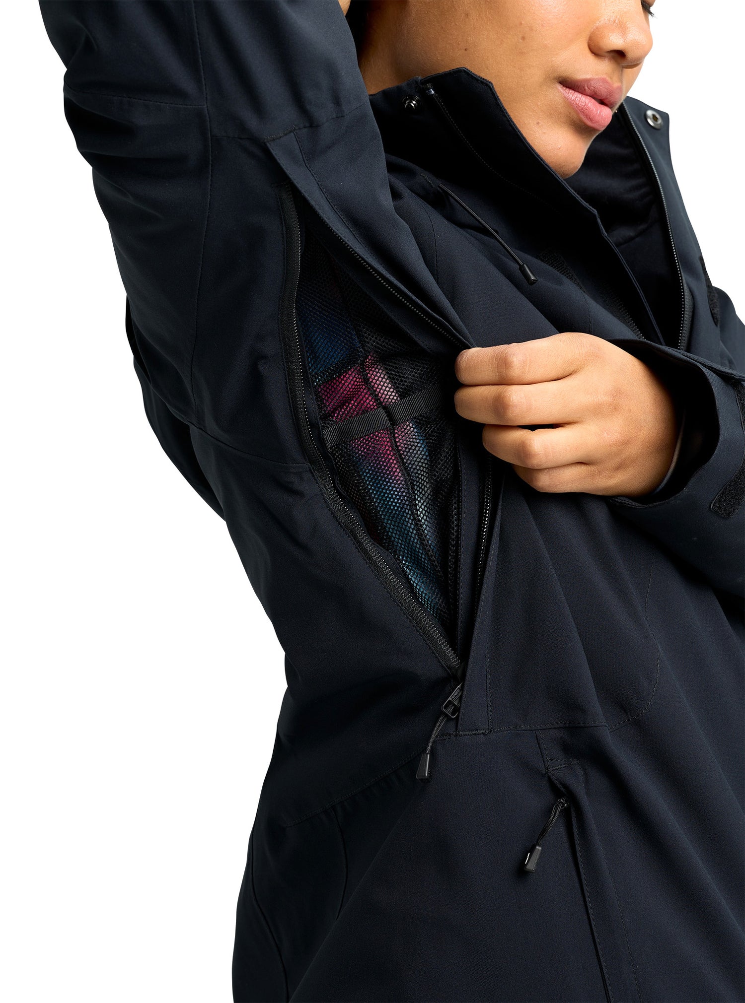 W RSRV STRCH INS JACKET TRUE BLACK