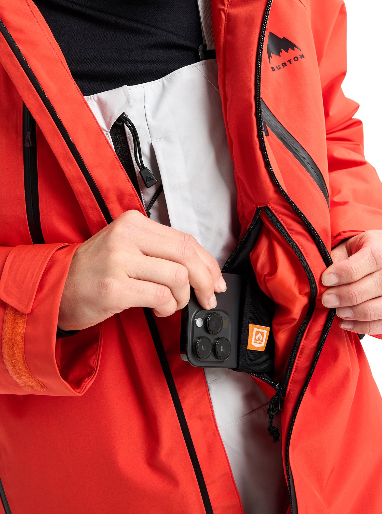 W GORE RSRV INSULATED JACKET FIESTA RED