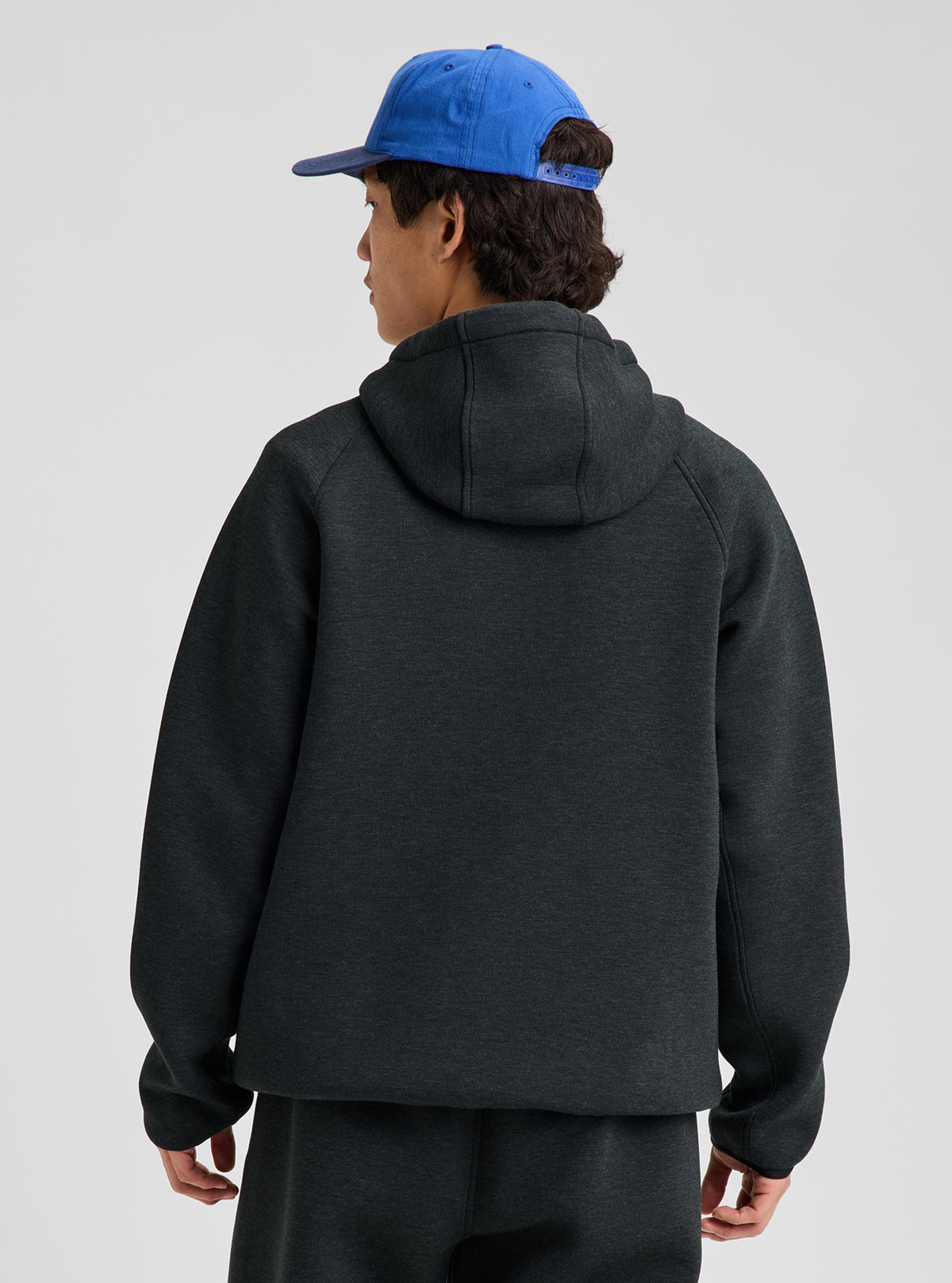 SPACECLOUD PULLOVER HOODIE TRUE BLACK HEATHER