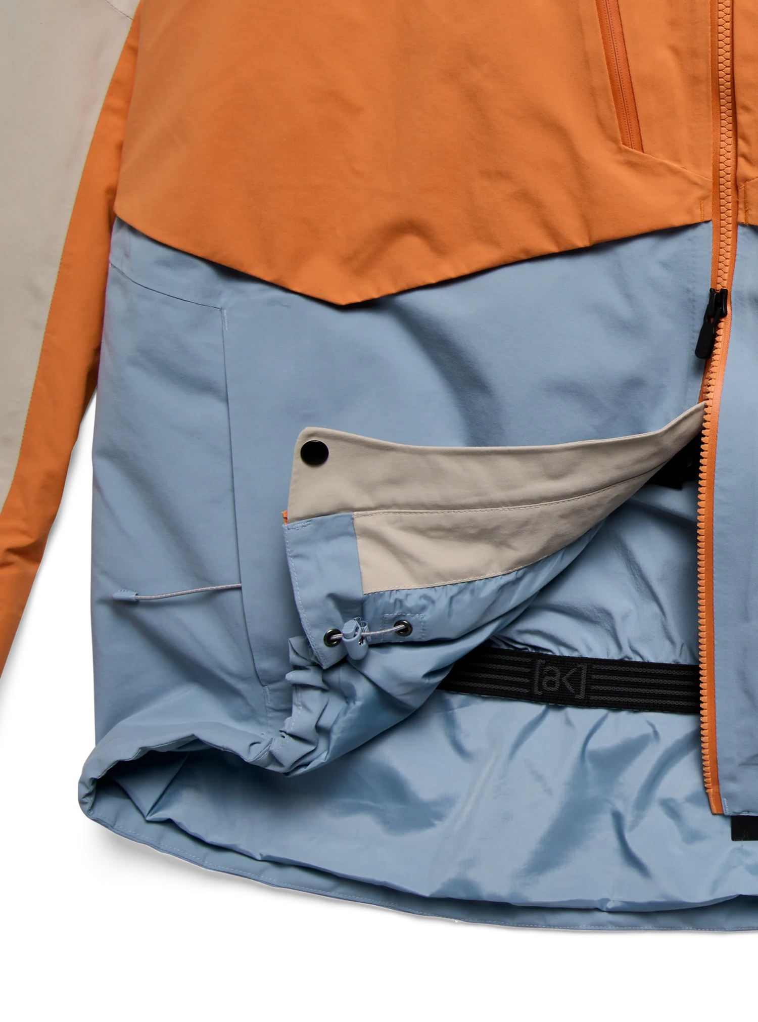 [AK] SWASH  INSULATED GORE-TEX 2L JACKET CHINCHILLA GRAY / GOLDFISH ORANGE / AIRSTREAM BLUE