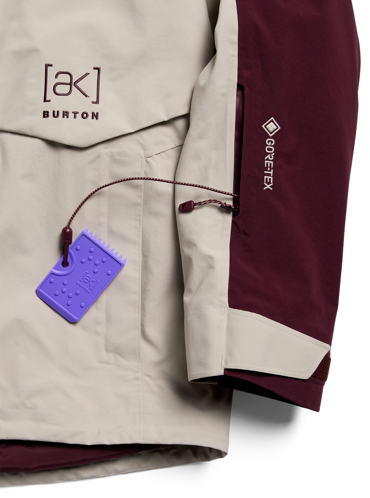 [AK] CYCLIC GORE-TEX 2L JACKET RUM RAISIN / CHINCHILLA GRAY