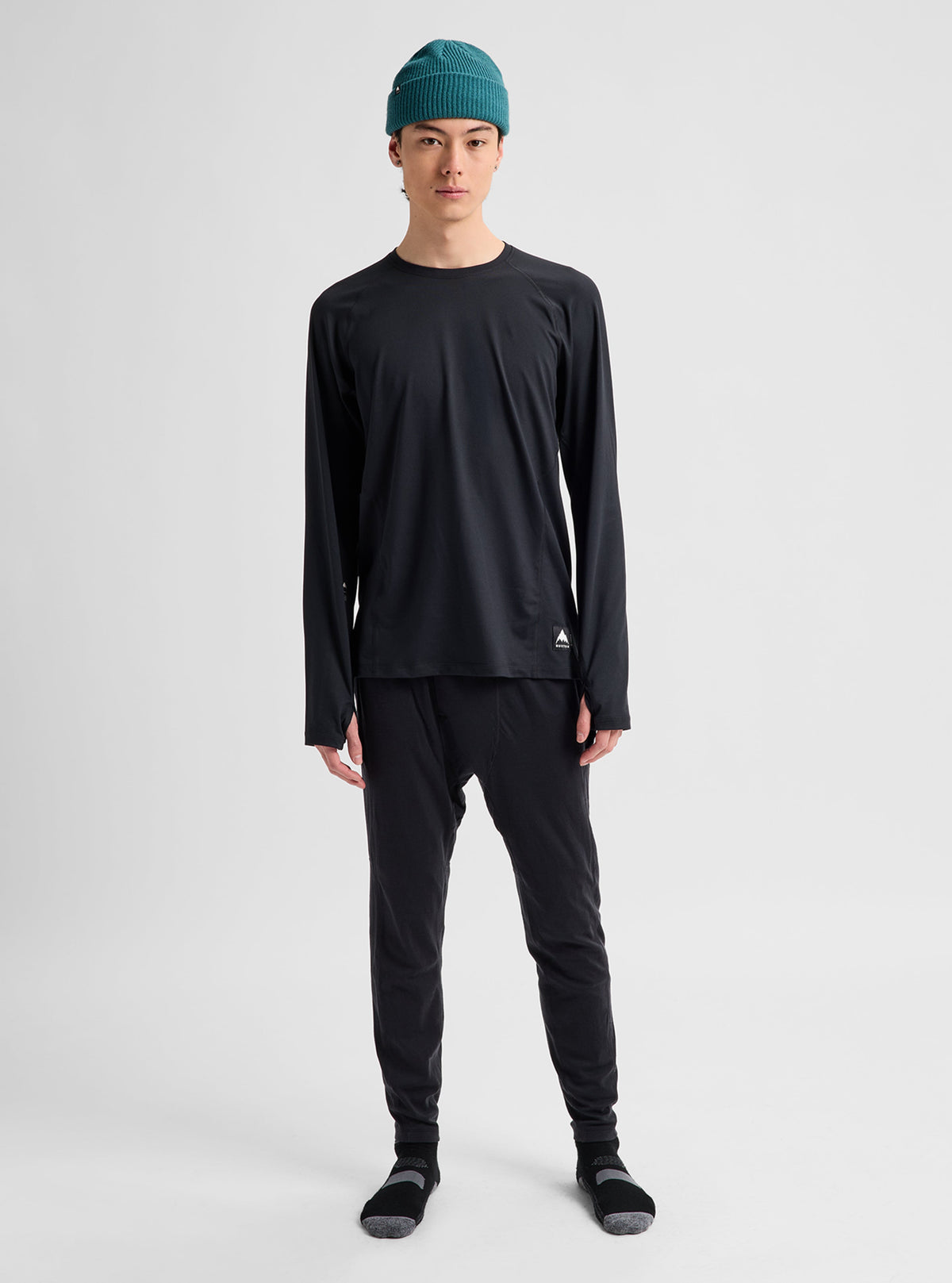 SYNTHETIC MIDWEIGHT BASE LAYER CREW TRUE BLACK