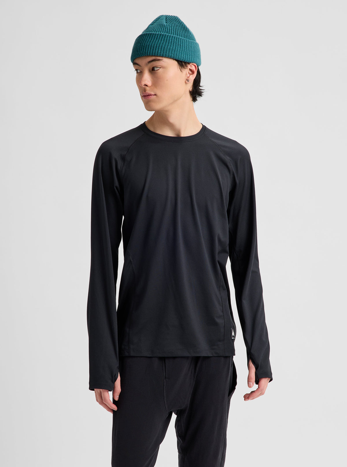 SYNTHETIC MIDWEIGHT BASE LAYER CREW TRUE BLACK