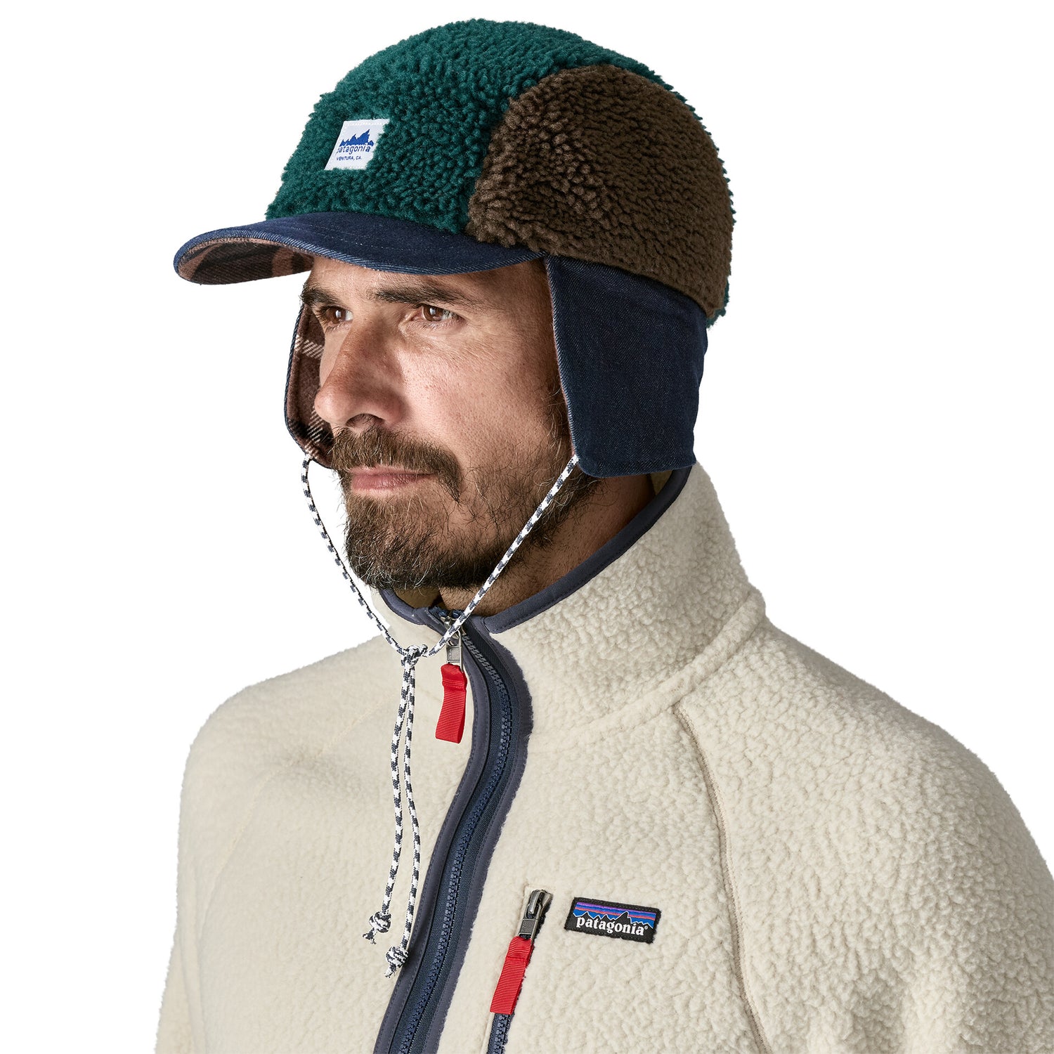 RANGE EARFLAP CAP CASCADE GREEN