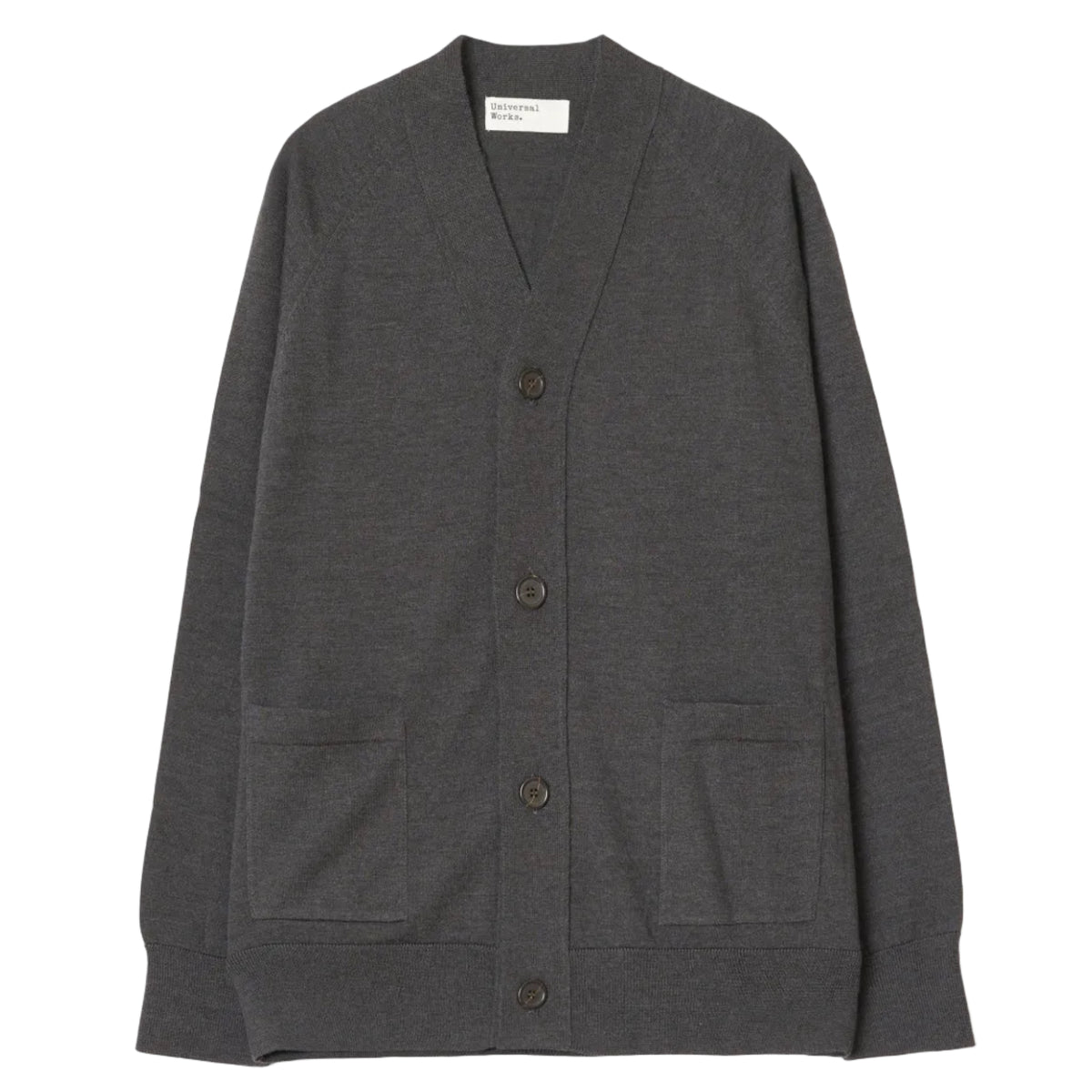 LOOSE CARDIGAN II MERINO CHARCOAL