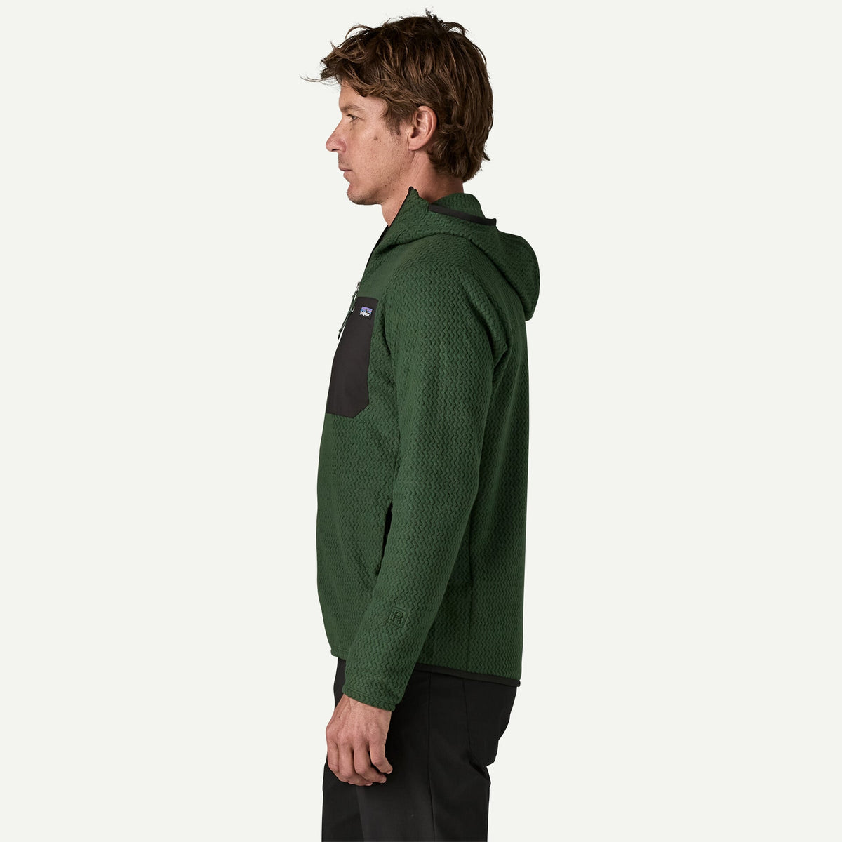 M'S R1 AIR FULL-ZIP HOODY TREELINE GREEN