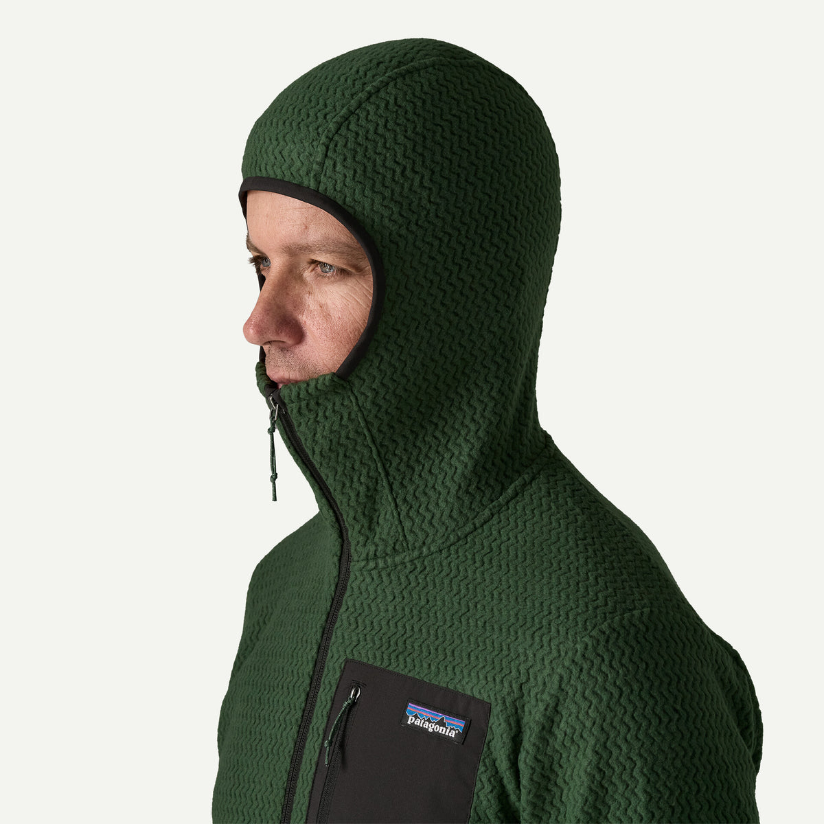 M'S R1 AIR FULL-ZIP HOODY TREELINE GREEN