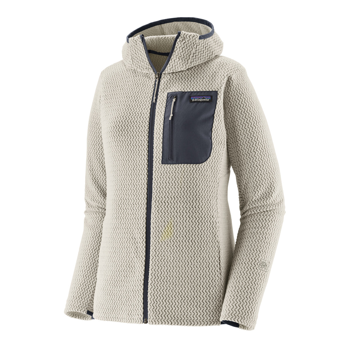 WOMEN'S R1 AIR FULL-ZIP HOODY BIRCH WHITE