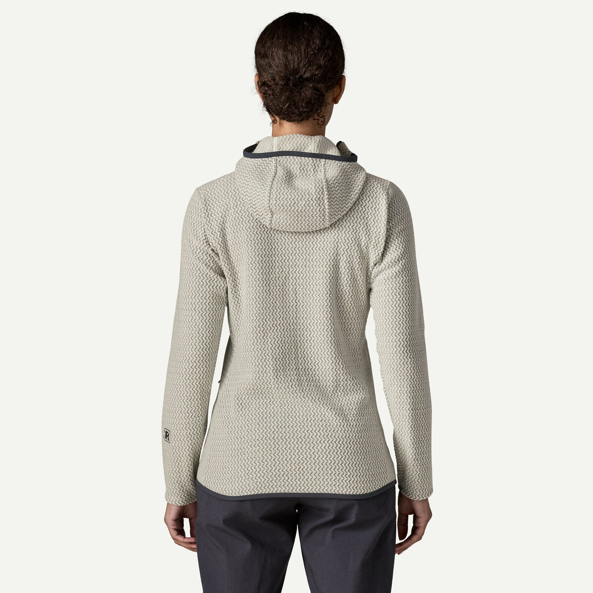 WOMEN'S R1 AIR FULL-ZIP HOODY BIRCH WHITE