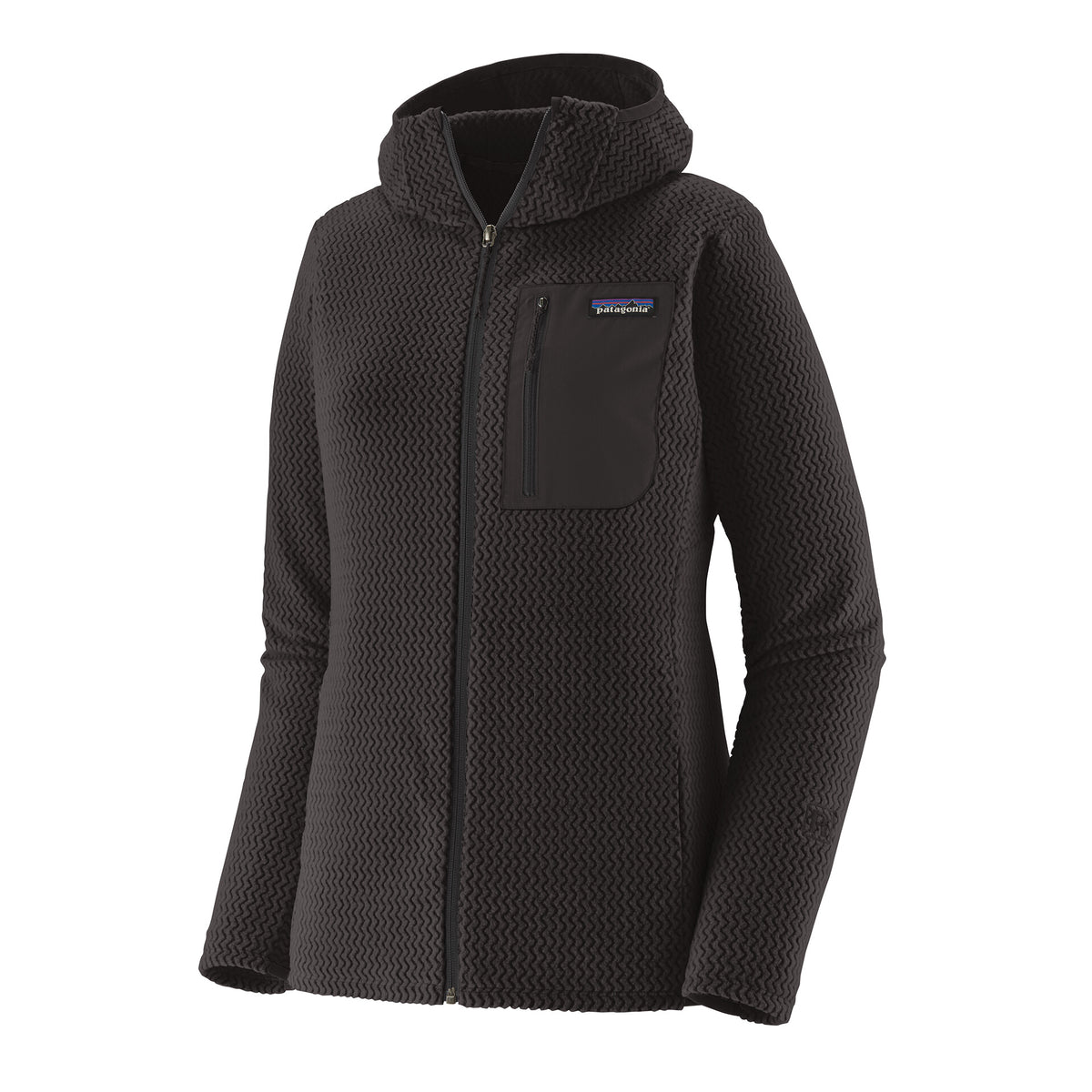 WOMEN'S R1 AIR FULL-ZIP HOODY BLACK