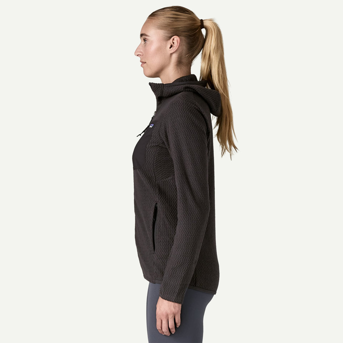 WOMEN'S R1 AIR FULL-ZIP HOODY BLACK