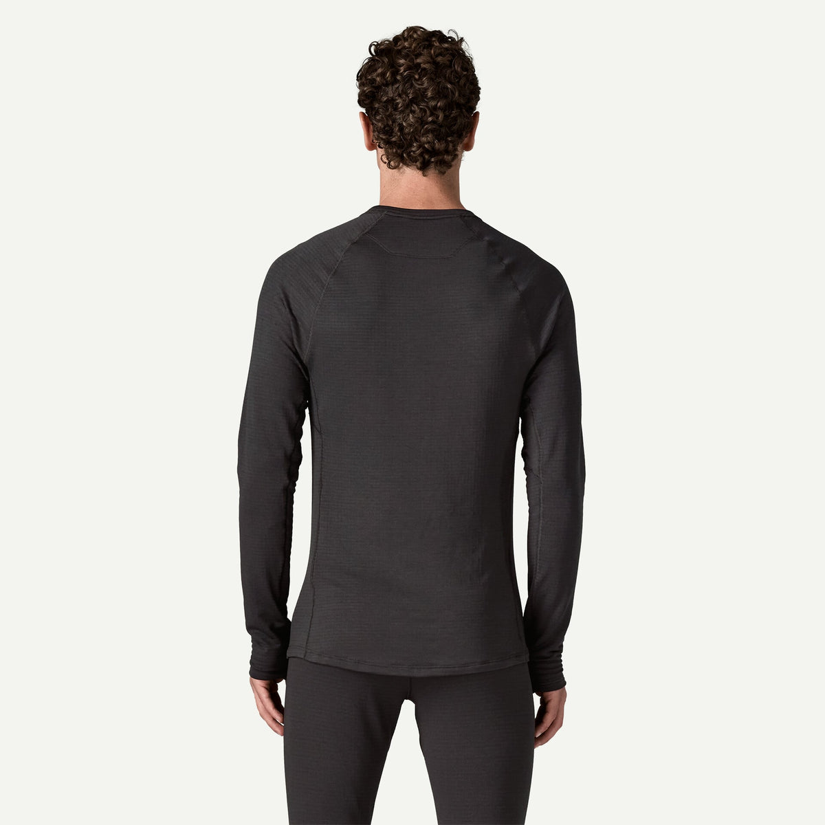 MEN'S CAPILENE THERMAL WEIGHT CREW BLACK