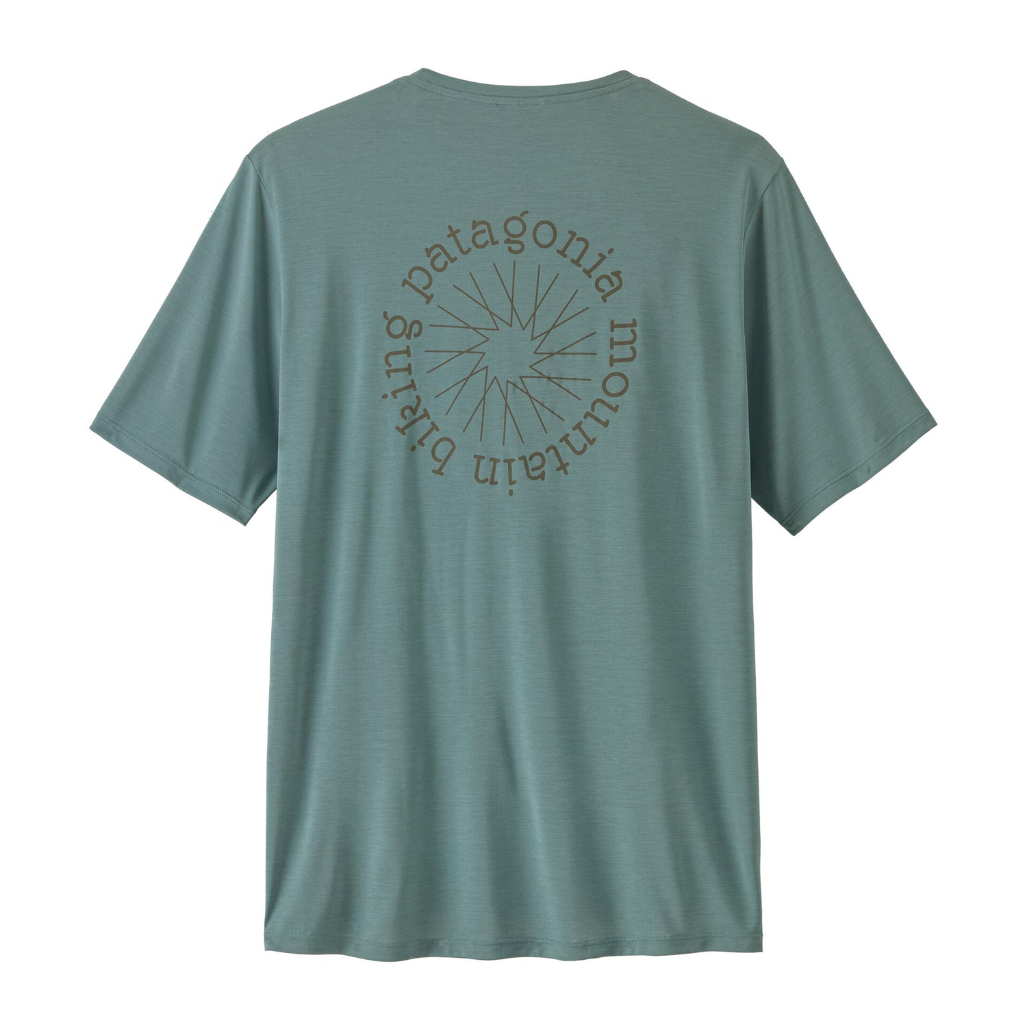 M'S CAP COOL DAILY SHIRT - SPOKE STENCIL LIGHT BLUE SAGE