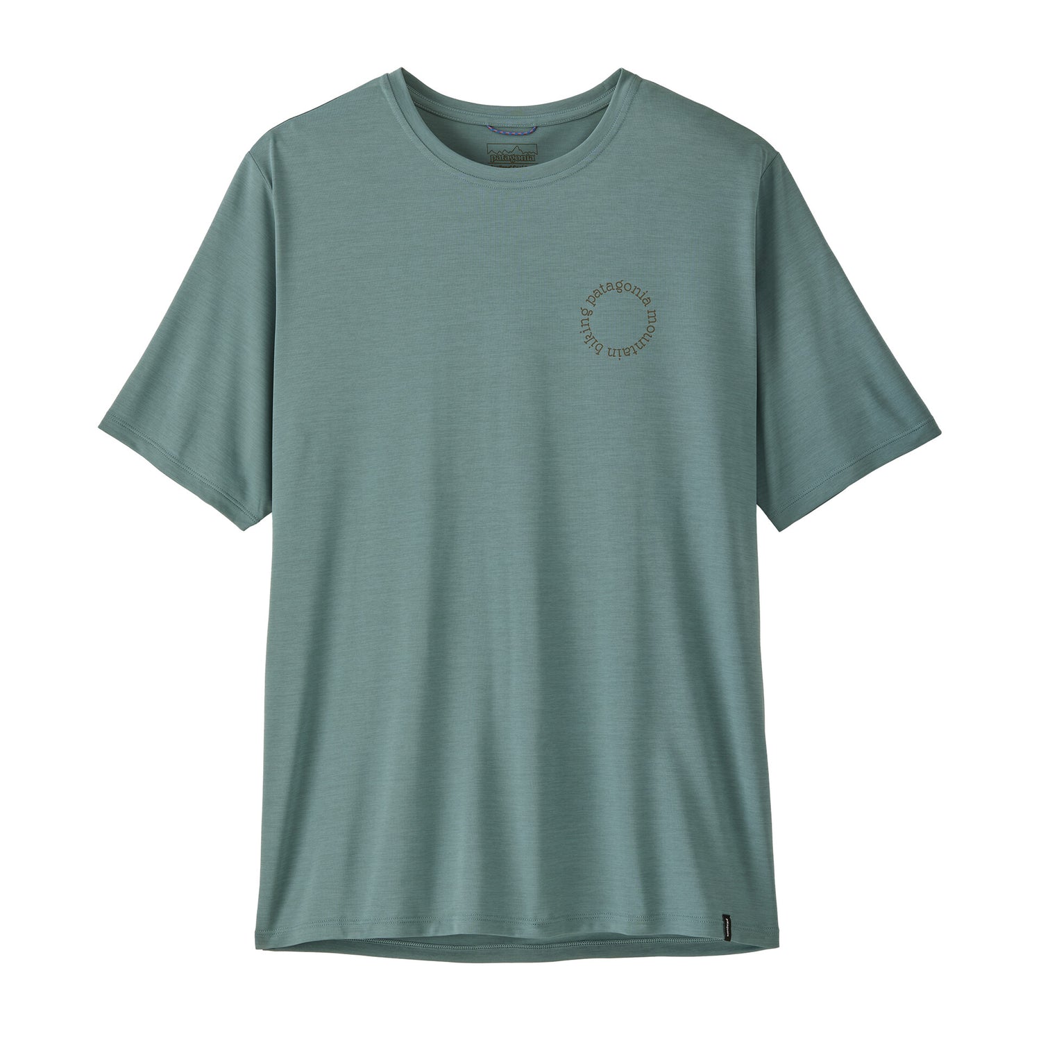 M'S CAP COOL DAILY SHIRT - SPOKE STENCIL LIGHT BLUE SAGE