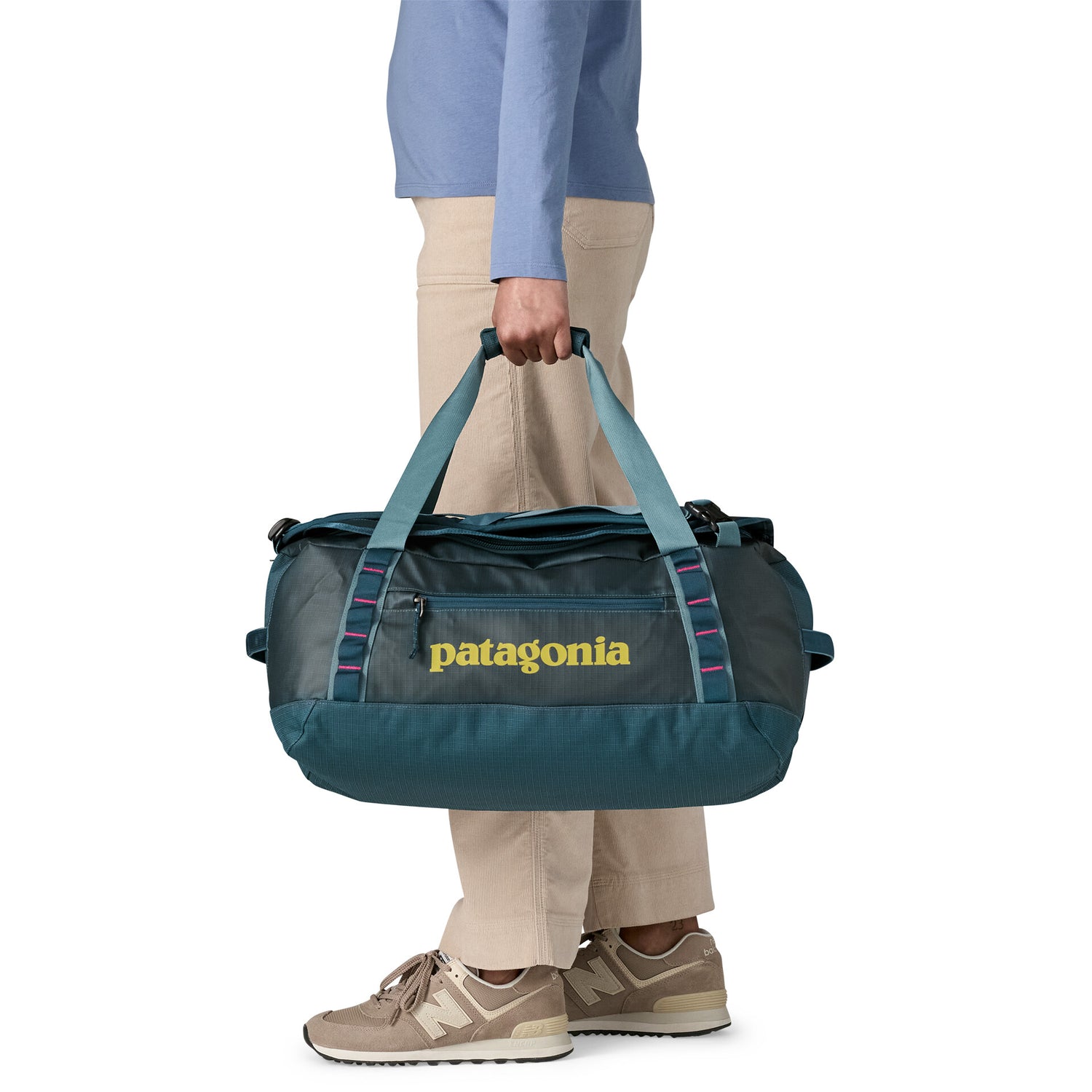 BLACK HOLE DUFFEL 40L TIDAL TEAL / LUMINOUS PINK