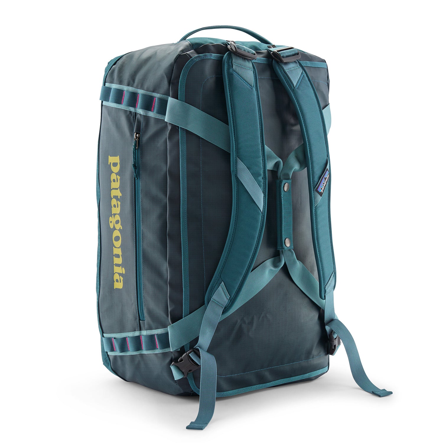 BLACK HOLE DUFFEL 55L TIDAL TEAL / LUMINOUS PINK