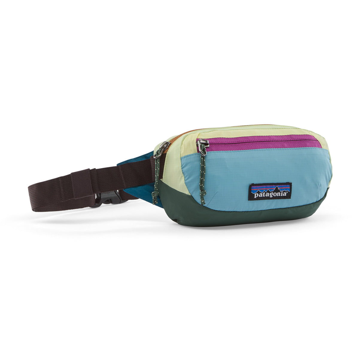 TERRAVIA MINI HIP PACK PATCHWORK SNOWMELT BLUE
