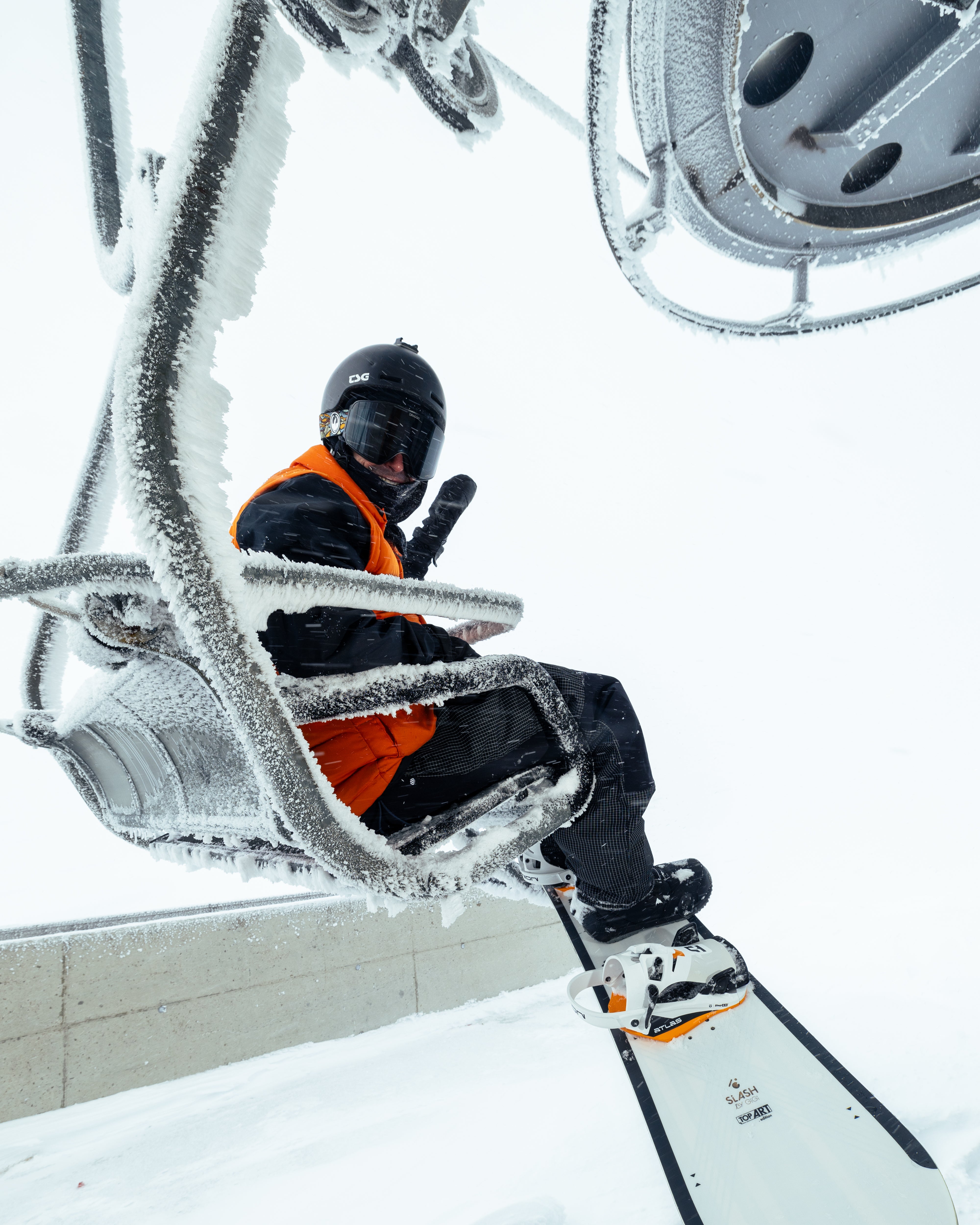 ATLAS STEP ON® WHITE / ORANGE – BIG AIR