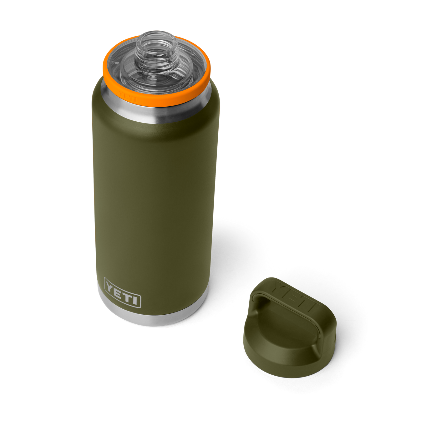 RAMBLER 36 OZ C BOTTLE CHUG OLIVE / KING CRAB ORANGE