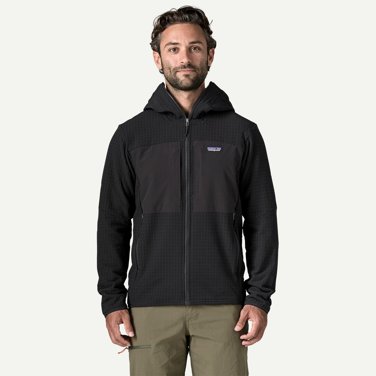 M'S R2 TECHFACE HOODY BLACK