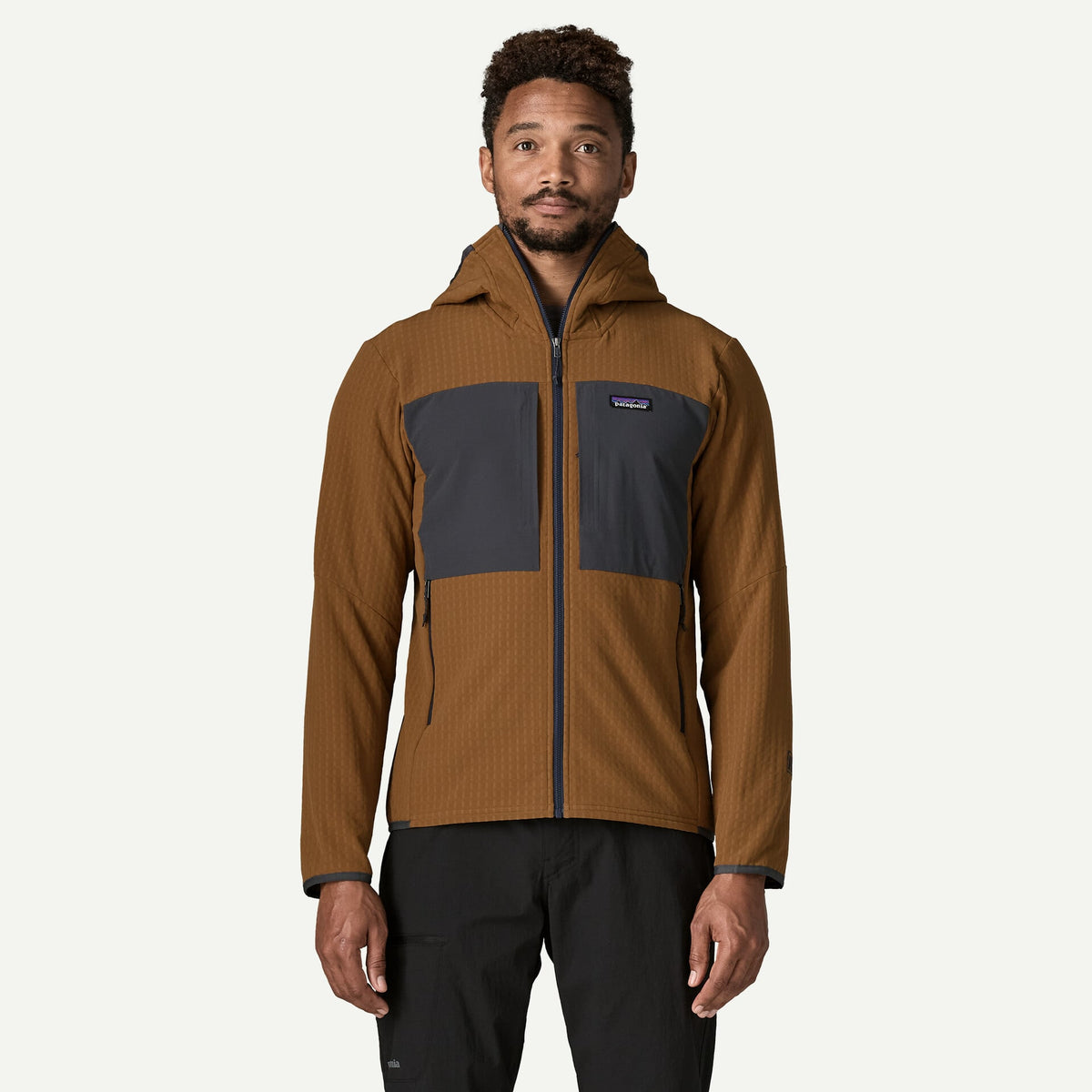 M'S R2 TECHFACE HOODY DEER BROWN