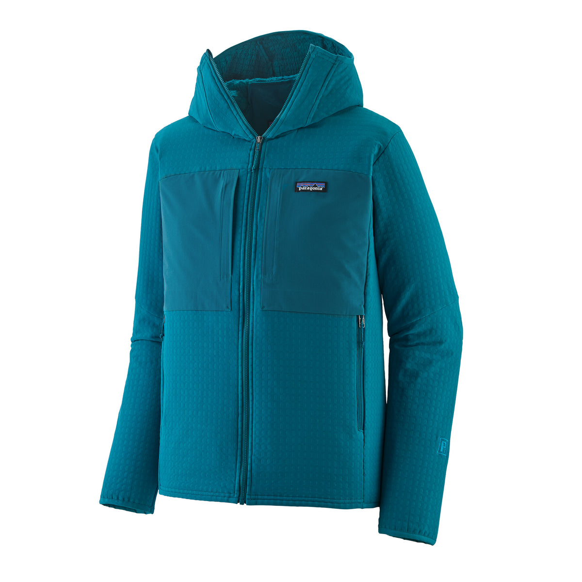 M'S R2 TECHFACE HOODY GLACIAL BLUE
