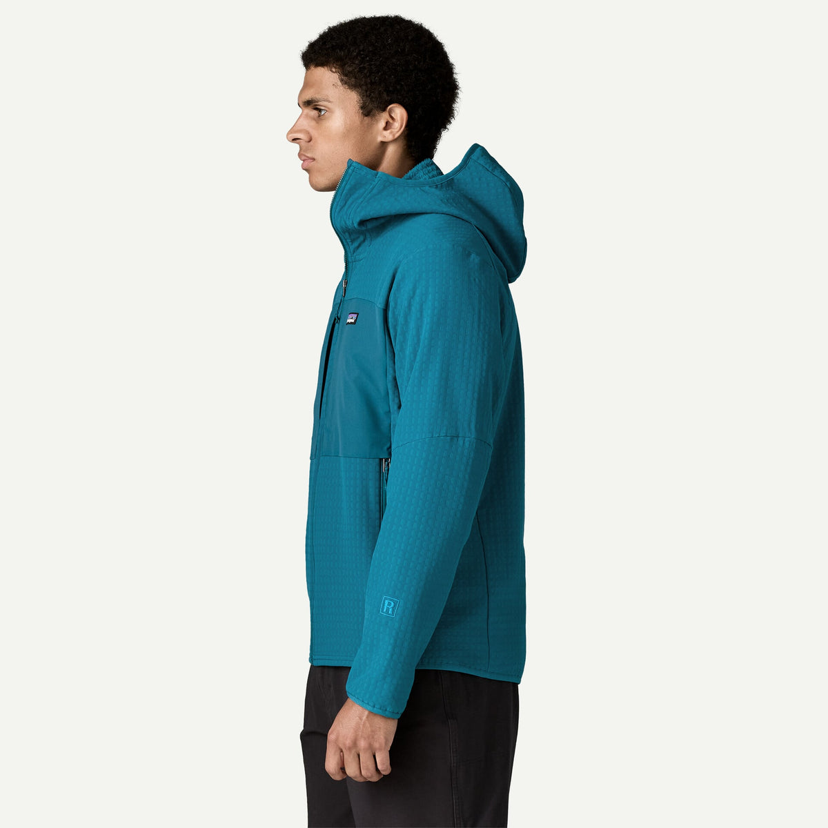 M'S R2 TECHFACE HOODY GLACIAL BLUE