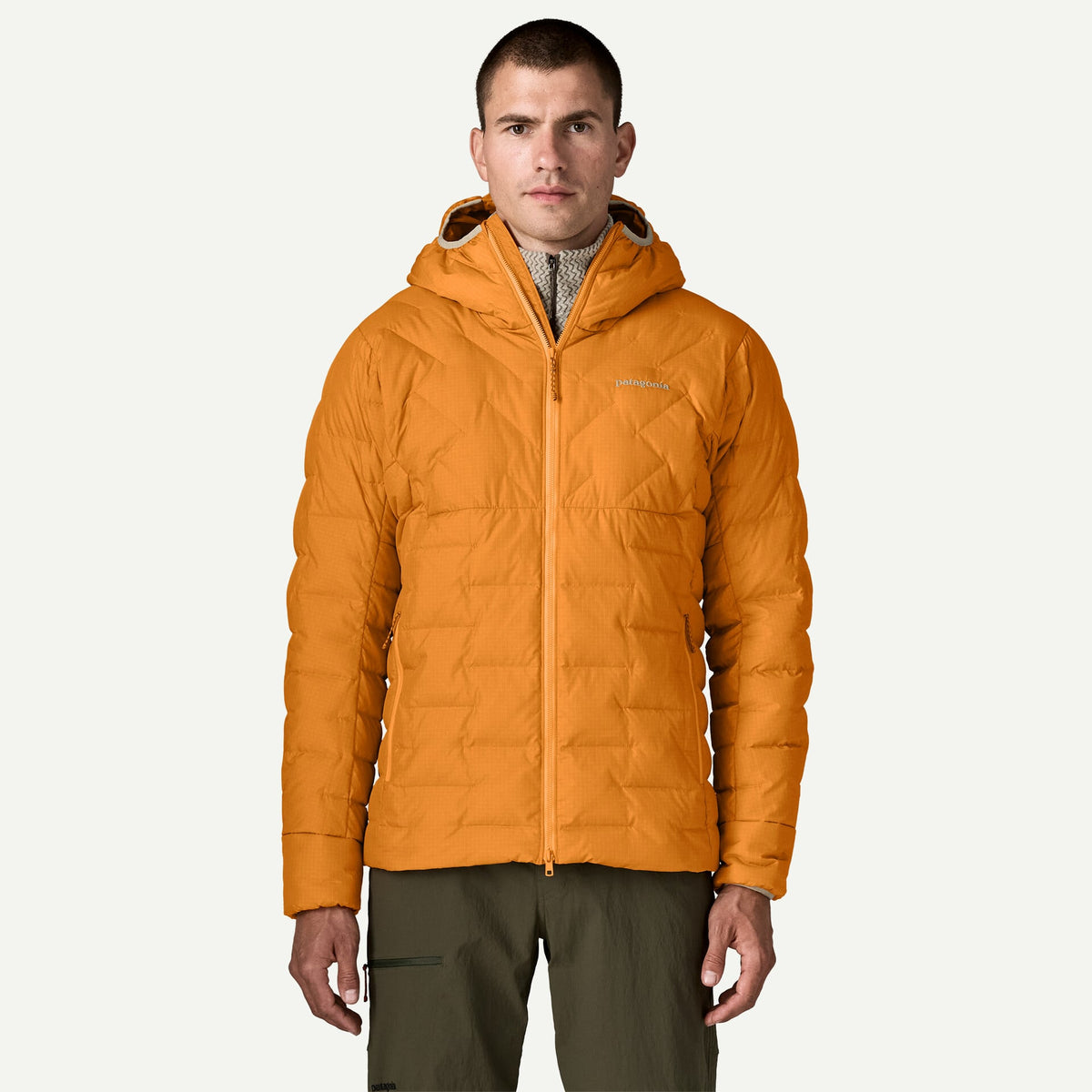 M'S DURABLE DOWN HOODY AUTUMN ORANGE
