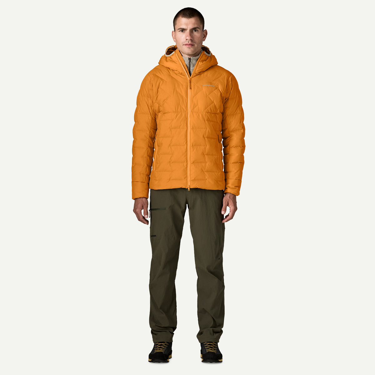 M'S DURABLE DOWN HOODY AUTUMN ORANGE
