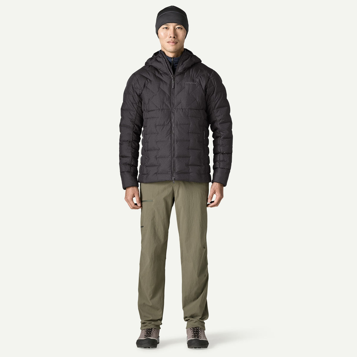 M'S DURABLE DOWN HOODY BLACK