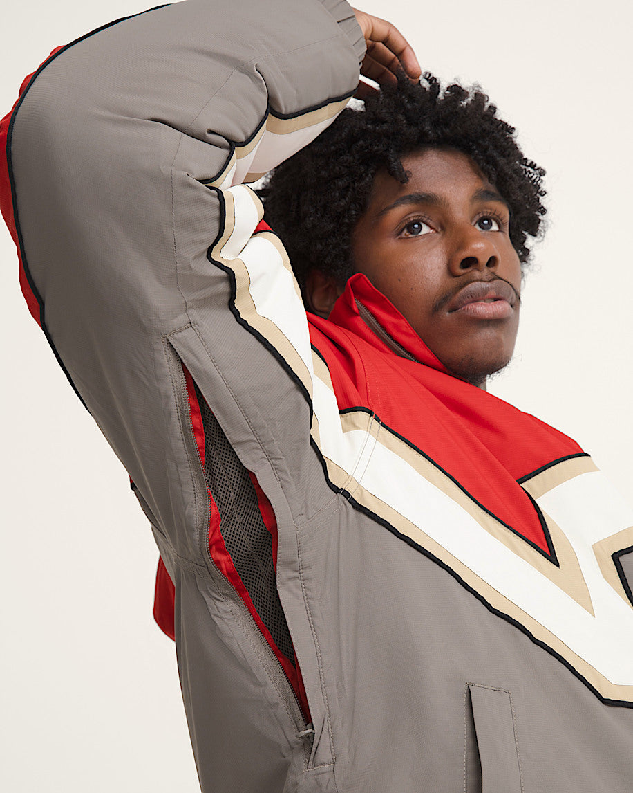90’S BIGBLOCK JACKET RACING RED