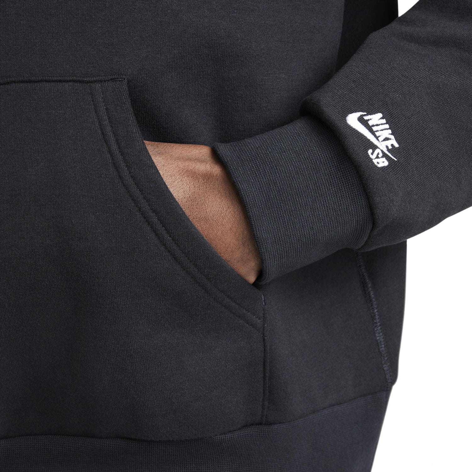SB SKATE HOODIE BLACK / WHITE